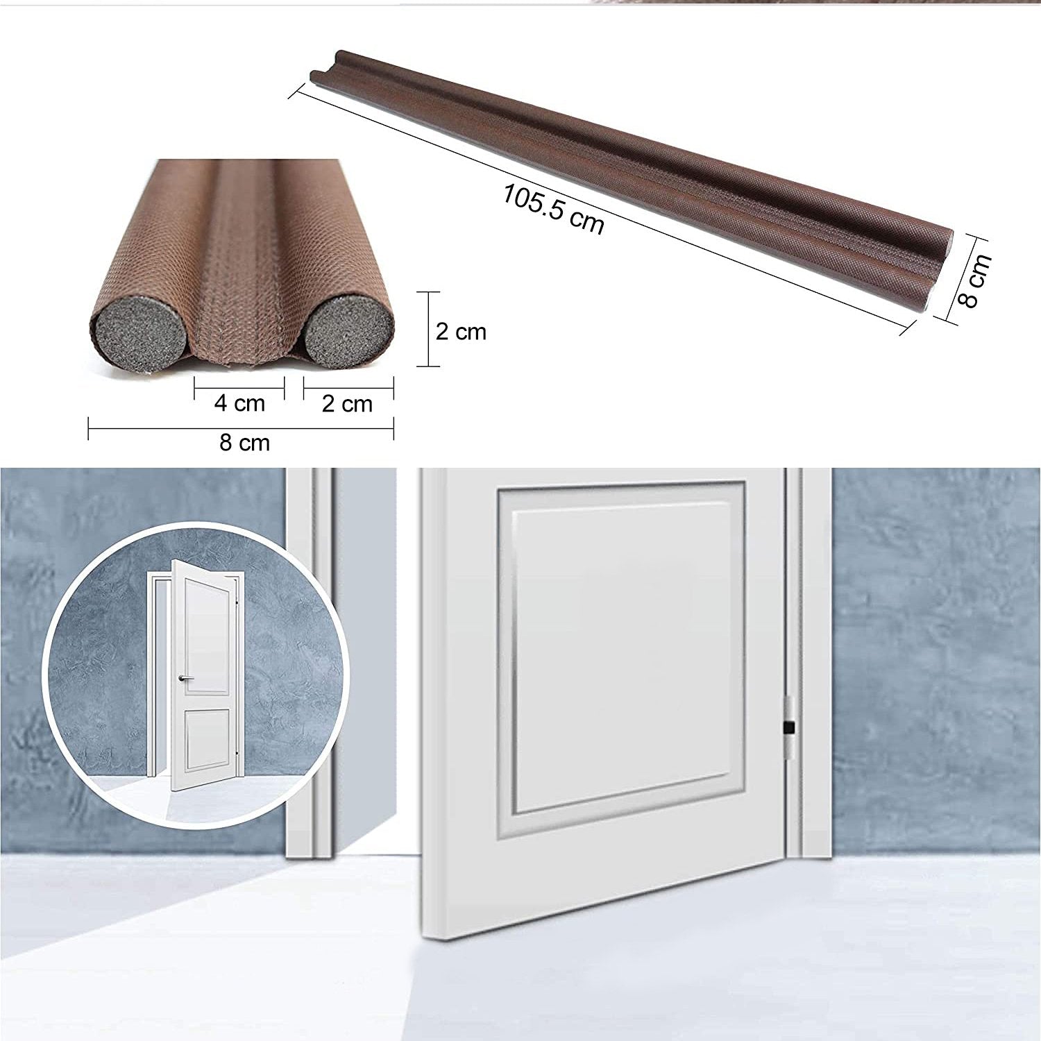 1751 Twin Door Draft Stopperguard Protector For Doors And Windows 1751 Twin Door Draft Stopperguard Protector For Doors And Windows